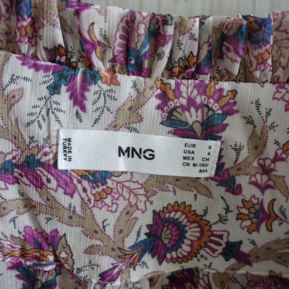 Mango Professional Floral Blouse